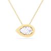 Picture of 1.5 Ct Lab-Grown Pear Diamond Solitaire Pendant in Solid Gold With 18 Inch Chain