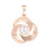 Picture of 1.5 Ct Lab-Grown Round Diamond Fashion Pendant in Solid Gold With 18 Inch Chain