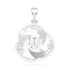 Picture of 1.5 Ct Lab-Grown Round Diamond Fashion Pendant in Solid Gold With 18 Inch Chain
