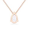 Picture of 1.00 Ct Lab-Grown Pear Diamond Solitaire Pendant in Solid Gold With 18 Inch Chain