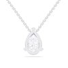 Picture of 1.00 Ct Lab-Grown Pear Diamond Solitaire Pendant in Solid Gold With 18 Inch Chain