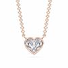 Picture of 1.7 Ct Lab-Grown Heart Diamond Solitaire Pendant in Solid Gold With 18 Inch Chain