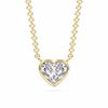 Picture of 1.7 Ct Lab-Grown Heart Diamond Solitaire Pendant in Solid Gold With 18 Inch Chain