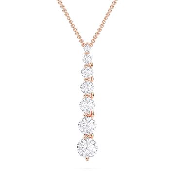 Picture of 1.5 Ct Lab-Grown Round Diamond Fashion Pendant in Solid Gold With 18 Inch Chain