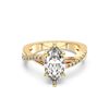 Picture of 2.26 Ct Marquise Cut Lab-Grown Diamond  Wedding Band in Solid Gold For Women