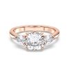 Picture of 2.69 Ct Round Cut Lab-Grown Diamond 3-Stone Ring in Solid Gold For Women