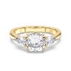 Picture of 2.69 Ct Round Cut Lab-Grown Diamond 3-Stone Ring in Solid Gold For Women