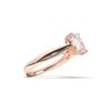 Picture of Emarald Cut 1.00 Ct Lab Grown Diamond Solitaire Ring in Solid Gold For Women