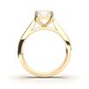 Picture of Emarald Cut 1.00 Ct Lab Grown Diamond Solitaire Ring in Solid Gold For Women