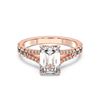 Picture of 3.57 Ct Emerald Cut Lab-Grown Diamond Solitaire Ring in Solid Gold For Women
