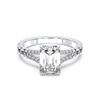 Picture of 3.57 Ct Emerald Cut Lab-Grown Diamond Solitaire Ring in Solid Gold For Women