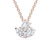 Picture of 3.00 Ct Lab-Grown Multi shape Diamond Fashion Pendant in Solid Gold With 18 Inch Chain