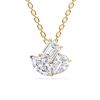 Picture of 3.00 Ct Lab-Grown Multi shape Diamond Fashion Pendant in Solid Gold With 18 Inch Chain