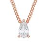 Picture of 1.09 Ct Lab-Grown Pear Diamond Solitaire Pendant in Solid Gold With 18 Inch Chain