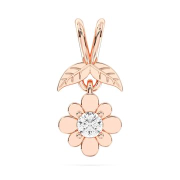 Picture of 0.17 Ct Lab-Grown Round Diamond Fashion Pendant in Solid Gold With 18 Inch Chain