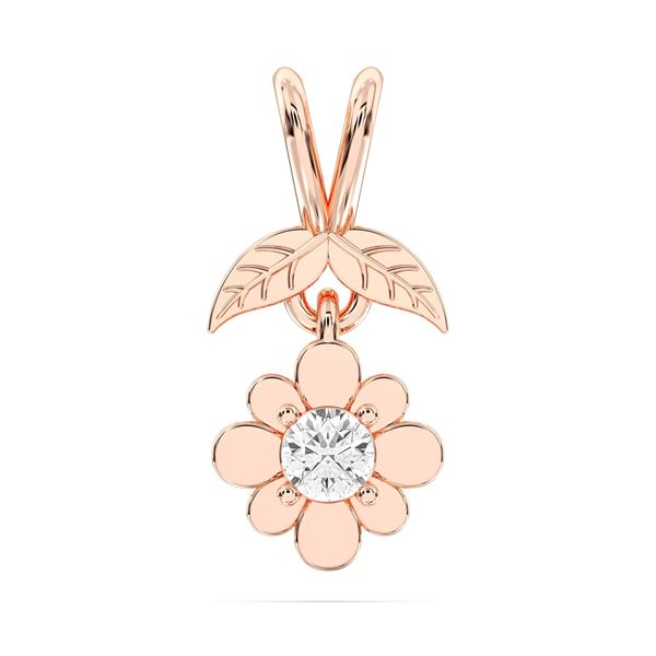 Picture of 0.17 Ct Lab-Grown Round Diamond Fashion Pendant in Solid Gold With 18 Inch Chain