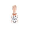 Picture of 0.3 Ct Lab-Grown Round Diamond Solitaire Pendant in Solid Gold With 18 Inch Chain