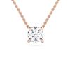 Picture of 1.50 Ct Lab-Grown Round Diamond Solitaire Pendant in Solid Gold With 18 Inch Chain