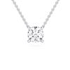 Picture of 1.50 Ct Lab-Grown Round Diamond Solitaire Pendant in Solid Gold With 18 Inch Chain