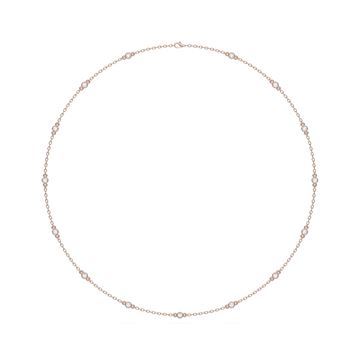 Picture of Round Brilliant Cut 1.09 Ct Lab Grown Diamond Fashion Necklace with 18 Inch Chain