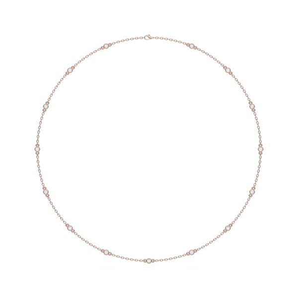 Picture of Round Brilliant Cut 1.09 Ct Lab Grown Diamond Fashion Necklace with 18 Inch Chain