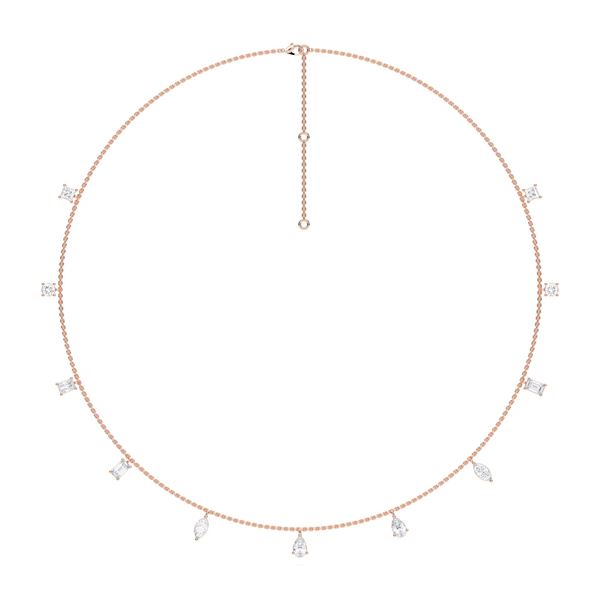 Picture of 2.9 Ct Multi Lab Grown Diamond Fashion Necklace with 18 Inch Chain