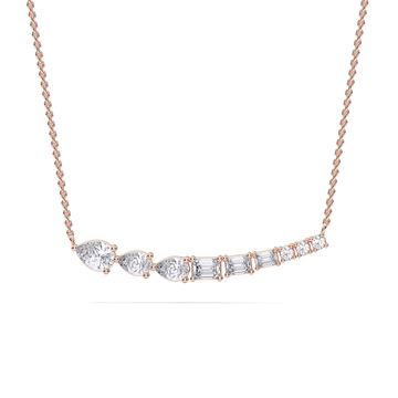 Picture of 2.8 Ct Lab-Grown Multi Diamond Fashion Pendant in Solid Gold With 18 Inch Chain