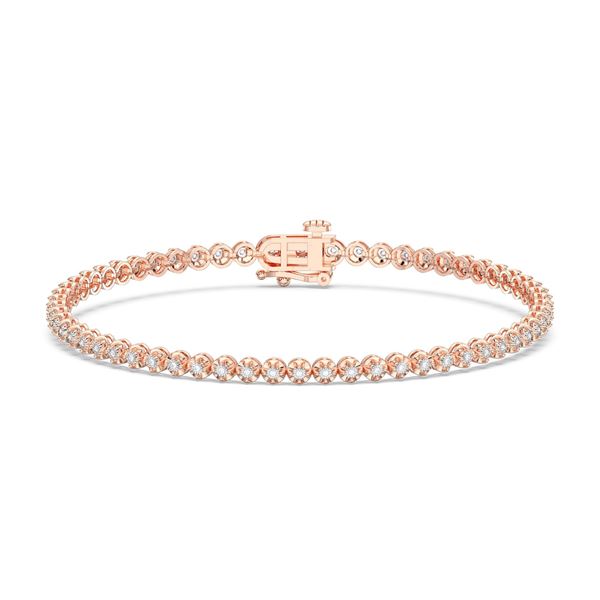 Picture of 1.00 Ct Round Brilliant Cut Lab Grown Diamond 7 inch Tennis Bracelet