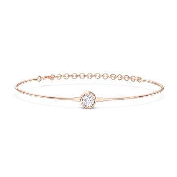 Picture of 0.60 Ct Round Brilliant Cut Lab Grown Diamond 7 inch Chain Bracelet