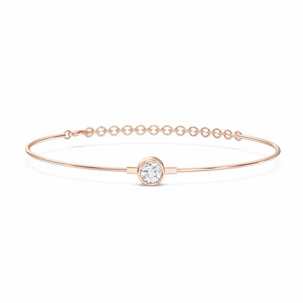 Picture of 0.60 Ct Round Brilliant Cut Lab Grown Diamond 7 inch Chain Bracelet
