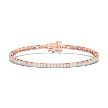 Picture of 1.00 Ct Emerald Cut Lab Grown Diamond 7 inch Tennis Bracelet