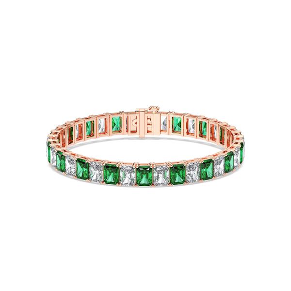 Picture of 36.00 Ct Emerald Cut Lab Grown Diamond 7 inch Tennis Bracelet