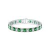 Picture of 36.00 Ct Emerald Cut Lab Grown Diamond 7 inch Tennis Bracelet