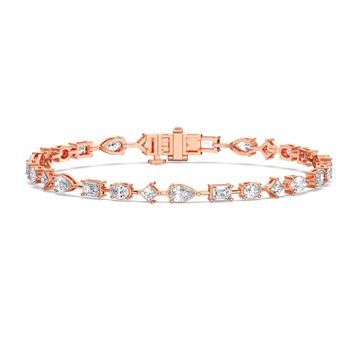 Picture of 5.00 Ct Multi Shape Lab Grown Diamond 7 inch Tennis Bracelet