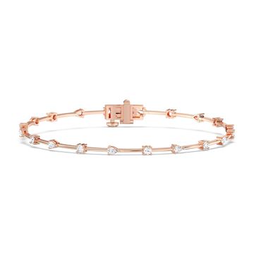 Picture of 1.00 Ct Multi Shape Lab Grown Diamond 7 inch Tennis Bracelet