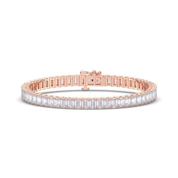 Picture of 10.00 Ct Emerald Cut Lab Grown Diamond 7 inch Tennis Bracelet