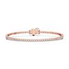 Picture of 1.00 Ct Round Brilliant Cut Lab Grown Diamond 7 inch Tennis Bracelet