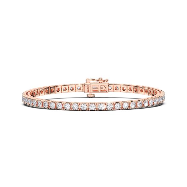 Picture of 9.00 Ct Round Brilliant Cut Lab Grown Diamond 7 inch Tennis Bracelet