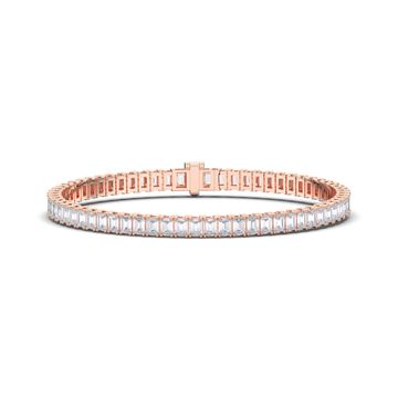 Picture of 5.00 Ct Emerald Cut Lab Grown Diamond 7 inch Tennis Bracelet