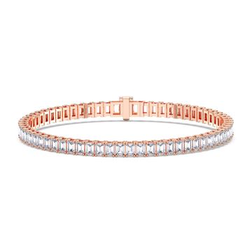 Picture of 6.80 Ct Emerald Cut Lab Grown Diamond 7 inch Tennis Bracelet