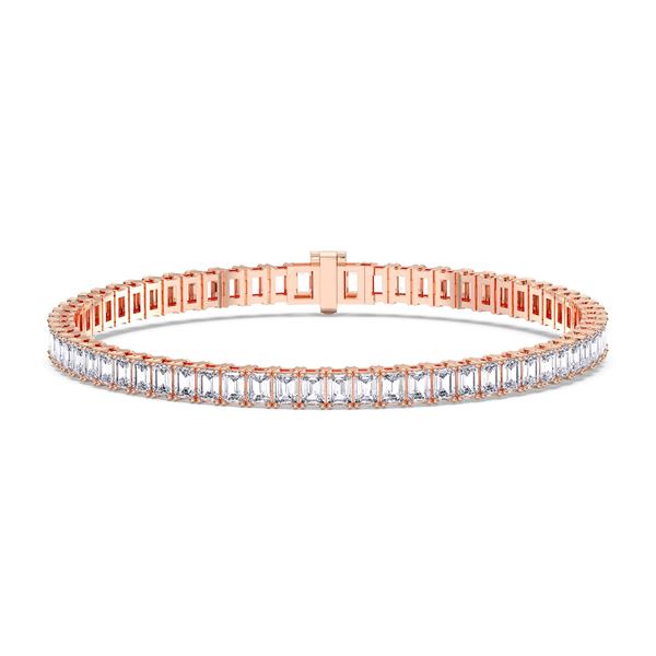 Picture of 6.80 Ct Emerald Cut Lab Grown Diamond 7 inch Tennis Bracelet