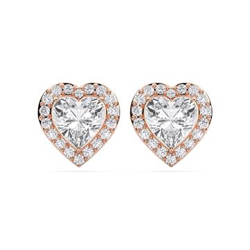 Picture of 2.50 Carat FG/VS Heart Shape Lab Grown Diamond Stud Earring Made in Solid Gold
