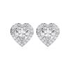 Picture of 2.50 Carat FG/VS Heart Shape Lab Grown Diamond Stud Earring Made in Solid Gold