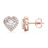 Picture of 2.50 Carat FG/VS Heart Shape Lab Grown Diamond Stud Earring Made in Solid Gold