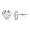 Picture of 2.50 Carat FG/VS Heart Shape Lab Grown Diamond Stud Earring Made in Solid Gold
