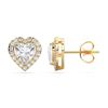 Picture of 2.50 Carat FG/VS Heart Shape Lab Grown Diamond Stud Earring Made in Solid Gold