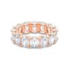 Picture of 10.00 Ct Oval Cut Lab-Grown Diamond Eternity Wedding Band in Solid Gold For Women