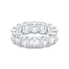 Picture of 10.00 Ct Oval Cut Lab-Grown Diamond Eternity Wedding Band in Solid Gold For Women