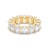 Picture of 10.00 Ct Oval Cut Lab-Grown Diamond Eternity Wedding Band in Solid Gold For Women