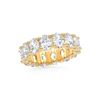 Picture of 10.00 Ct Oval Cut Lab-Grown Diamond Eternity Wedding Band in Solid Gold For Women